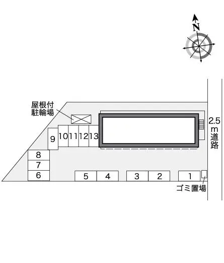 ★手数料０円★那珂市菅谷　月極駐車場（LP）